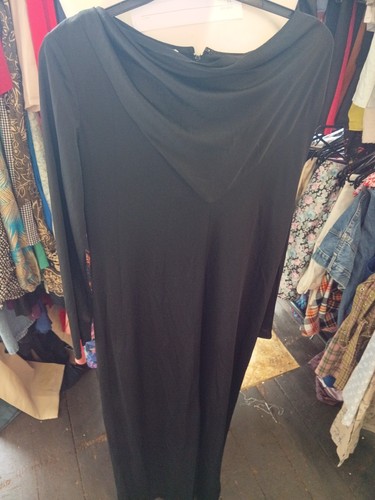 Black formal cowl neck - cowl, evening