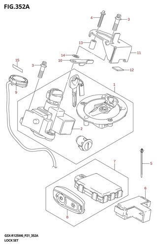 Suzuki genuine steering lock - suzuki,