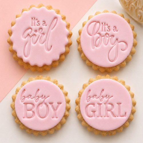 Baby boy girl cookie - baby, cutter