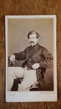1860 ANTIQUE CDV PHOTOGRAPH - EDWARD ASKEW SOTHERN - LORD DUNDREARY - H HERING