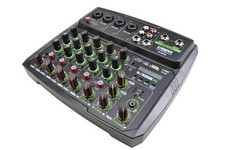 6 Channel Mixer with Bluetooth, USB and Echo