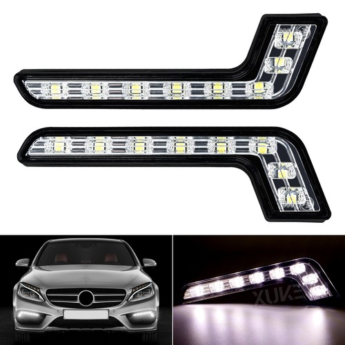 2pcs universal 12v led - 12v, white