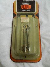 UNION 3 Lever Double Handed Rimlock  - 152mm x102mm.DY 1445.GREY Colour.NOS
