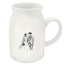 300ml 'Wedding Couple' Ceramic Milk Jug (MJ00016436)