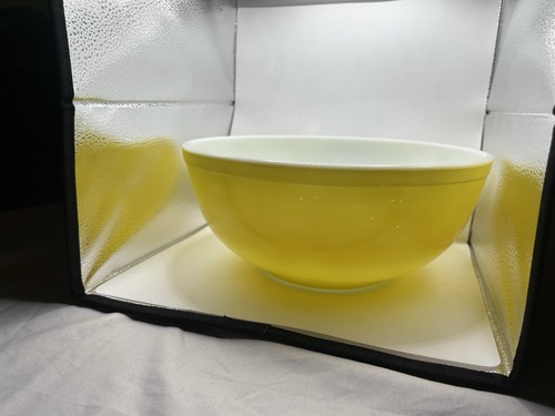 Vintage pyrex yellow primary - vintage,