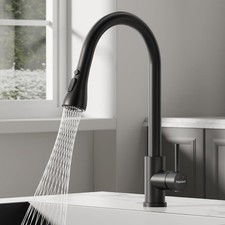 Kitchen Tap Mixer Pull Out AUCTION Spray Black Stainless Steel Kitchen Sink Taps