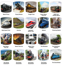 Steam Trains Wallpaper Ceiling Lampshades Table Lamp shades Pendant lampshades