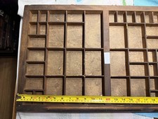 Antique Wooden Printers Drawer