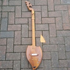 Vintage Isan / Thai / Lute Guitar For Spares, Repairs Or Decoration.