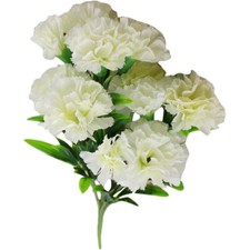 11 Head Carnation Bouquet - Artificial Silk Flowers Home Decor Mother's Day Gift