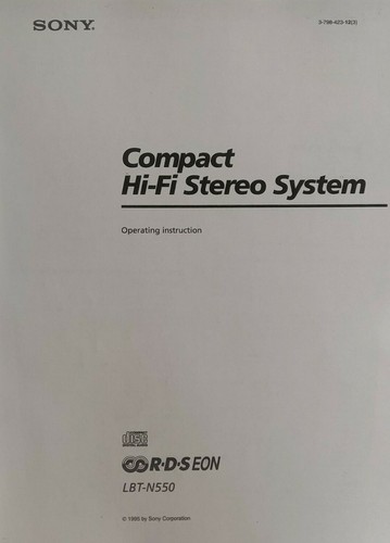 Sony lbt n550 hifi - sony, stereo