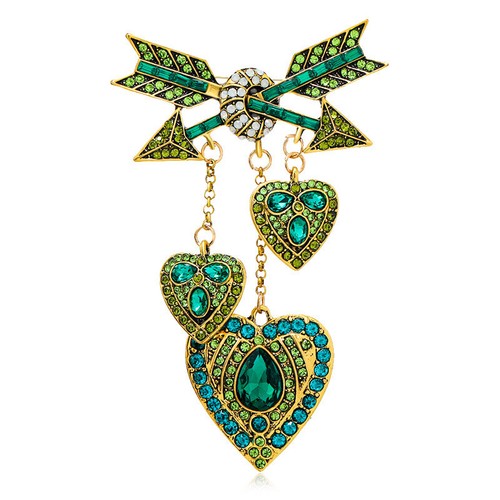 Vintage style enamel crystal - vintage,