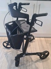 Gemino 30 Rollator 4 Wheeled Walker Lightweight Aluminium With Seat & Bag