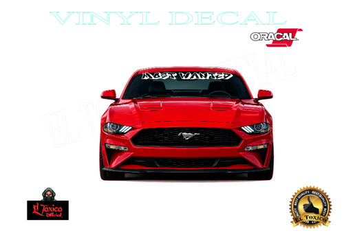 Most wanted windshield vinyl - wanted,