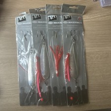 4 Fladen Maxximus Spoon Muppet Rigs Ling Huss Conger Cod Hook Size 6/0