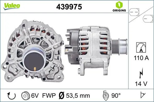 Alternator with freewheel - , belt