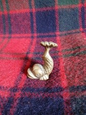 Antique Vintage Fish Dolphin Paperweight Bronze Brass Heavy Metal