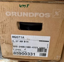 Grundfos MG071A 0.37kw B14 415V Pump Motor 85900331 #4775