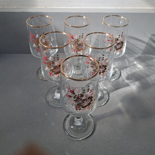 Vintage clear glass stemmed - vintage,