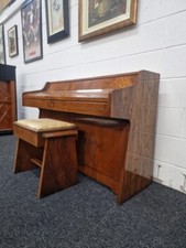 Unique / Rare Squire & Longson Minute Upright | Burr Walnut | Belfast Pianos