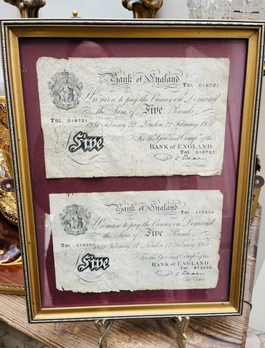 Framed 1951 bank england - 2,