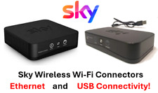 Sky WiFi Connector Wireless Anytime On Demand Sky HD Box + CABLES (Ethernet/USB)