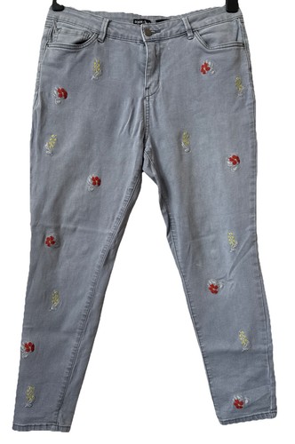 Ladies floral denim jeans - tu,