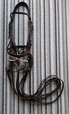 English Leather Pony/Cob Complete Double Bridle.  In Excellent Condition. 