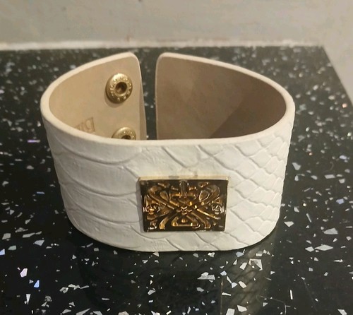 Biba ivory cream leather cuff - biba,