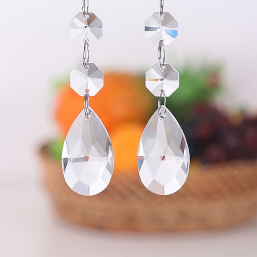 10pcs clear teardrop crystal - teardrop,