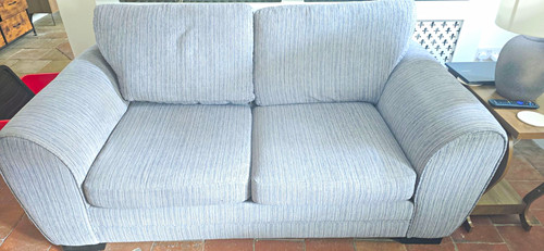 Grey fabric large seater - fabric, 2