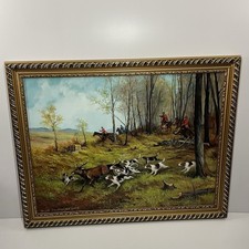 Stunning Hunting Oil Painting