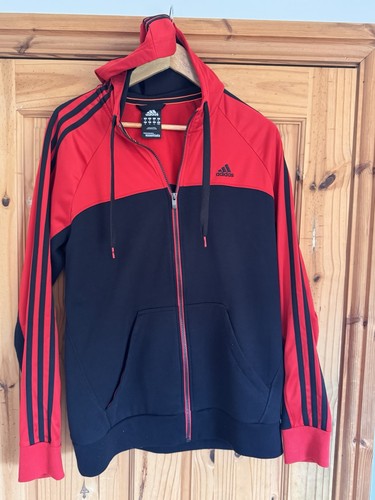 Adidas essentials hoodie red - adidas,