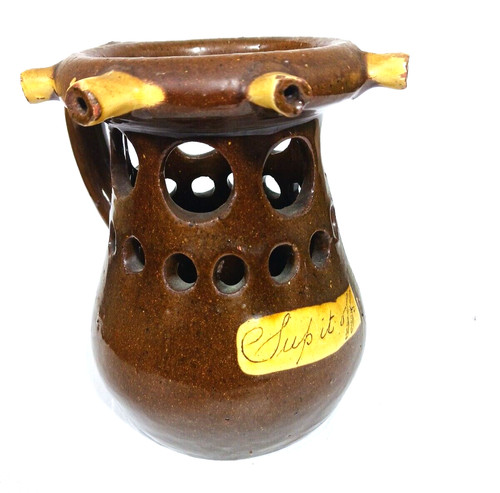 Antique puzzle jug mug soil - jug,