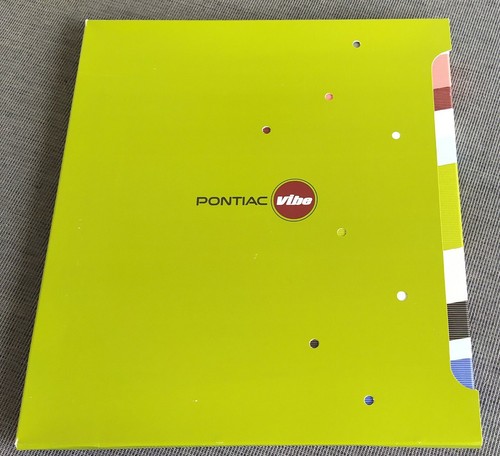 Pontiac vibe car - vibe, brochure