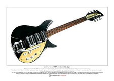 John Lennon's 1958 Rickenbacker 325 Capri Limited Edition Fine Art Print A3 size