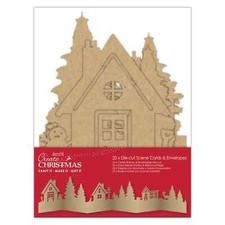 Papermania Christmas Cards & Envelopes, Assorted for Christmas Card Making