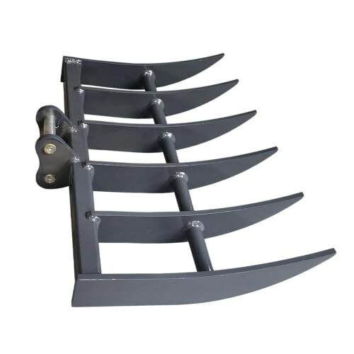 Mini excavator rake attachment - excavator,