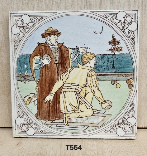 Antique inch fireplace tile - fireplace,