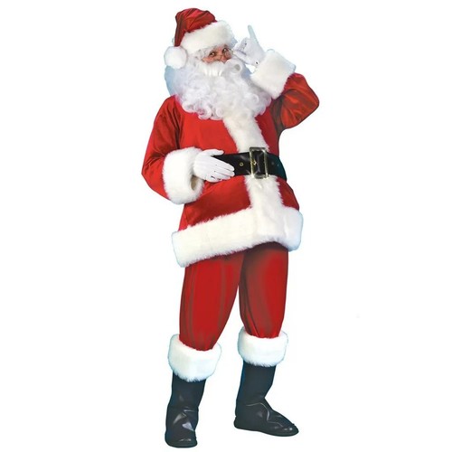 Santa claus costume men - costume, deluxe