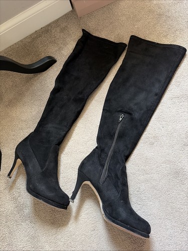 Carvela black suedete knee - carvela,