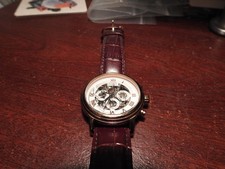 Rotary Automatic skeleton gents chronograph spares repair