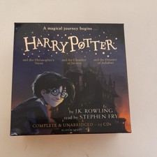 Harry Potter Audiobooks 25 CDs Box Set Books 1-3 Philosophers Stone Stephen Fry