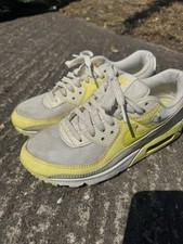 Woman’s Nike Air Max 90s - Yellow/cream - Uk Size 4.5 - Used 