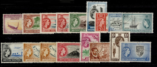 British solomon islands qeii - solomon,