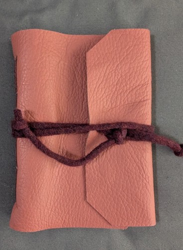Leather bound notebook - leather-bound,