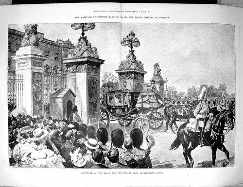 Old 1896 wedding princess - wedding,