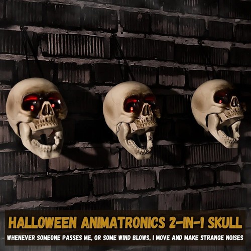Animated animatronic skulls - animated,