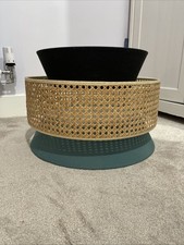 MADE lampshade Teal Rattan Black