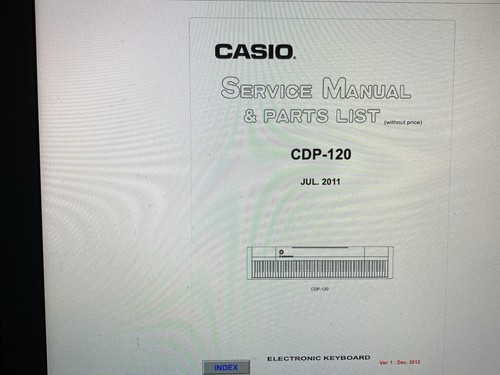 Casio cdp 120 service manual - cdp-120,